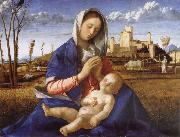 Giovanni Bellini Madonna in the Meadow oil